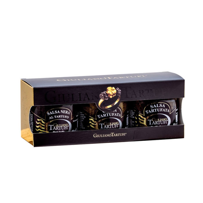 Salsa trufada - Giuliano Tartufi Srl - 80 g + Salsa negra trufada - Giuliano Tartufi Srl - 80 g + Creme trufado - Giuliano Tartufi Srl - 80 g