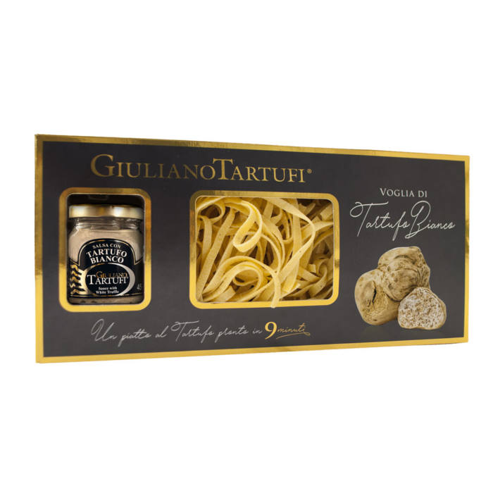 Tagliatelle com trufas brancas - Giuliano Tartufi Srl - 250 g + Salsa com trufa branca - Giuliano Tartufi Srl - 45 g