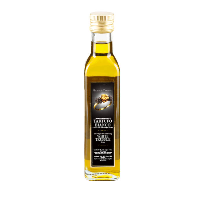 azeite de oliva com trufas brancas